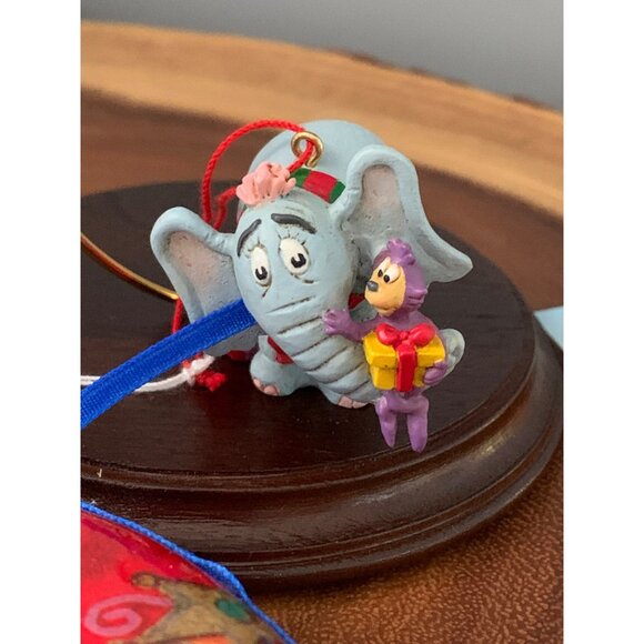 Dr. Seuss Christmas Ornaments Set with Cat In The Hat & Horton 1998 - Picture 3 of 12